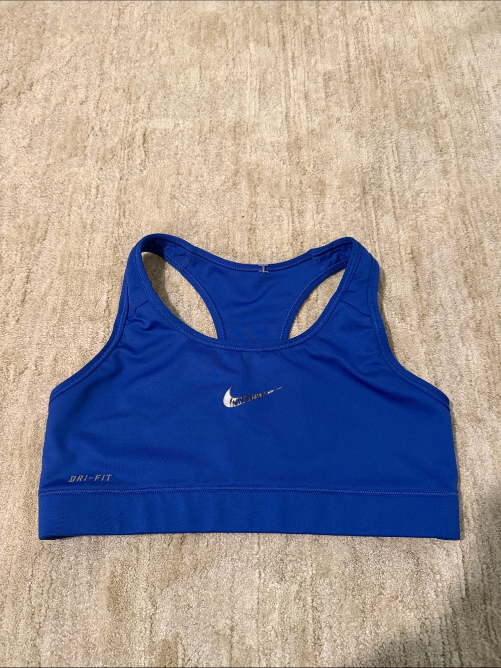 Nike Royal Blue Dri-FIT Racerback Sports Bra